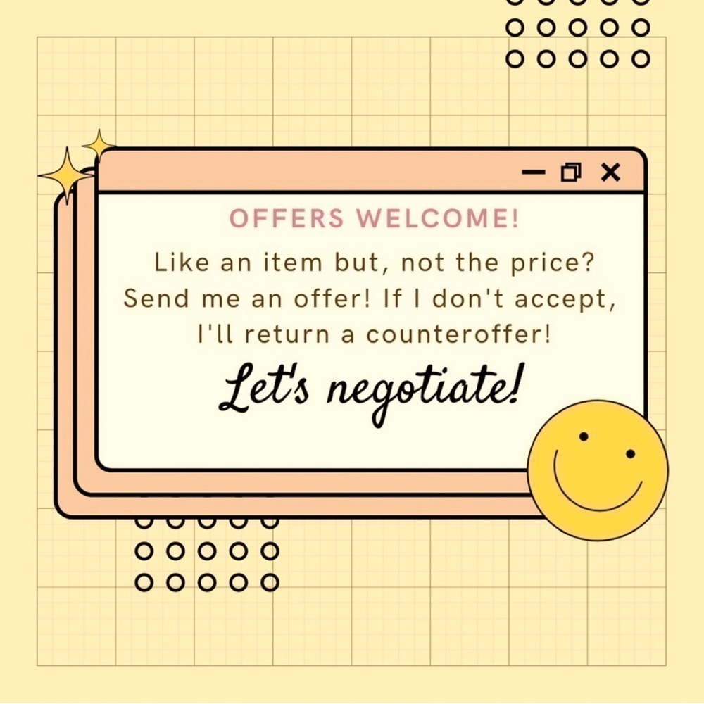 Not deal too low! (Unless I lose money)